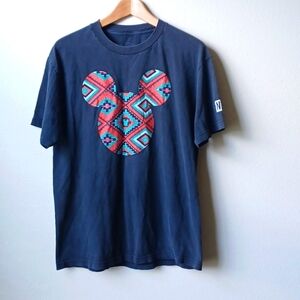 Disney Mickey Mouse Aztec Grapic Tee T-shirt NEFF Collaboration Unisex L…